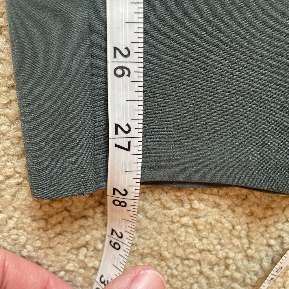 ATHLETA Women’s Endless Pant in Bali Green Straight Leg Ankle #533636-02 Size 14 - Picture 7 of 8